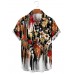 Men's Melted Flower Hawaiian Short Sleeve Shirt