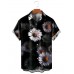 Men's Casual Lapel Printed Short Sleeve Shirt 01747728M